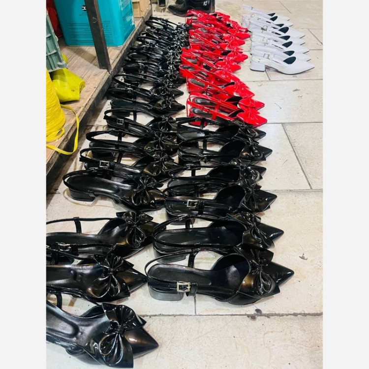 کفش مجلسی پاپییونی جدید تا سایز41 دارای رنگبندی دوپاشنه پاشنه 7تا8 سانت وپاشنه 2تا3سانت