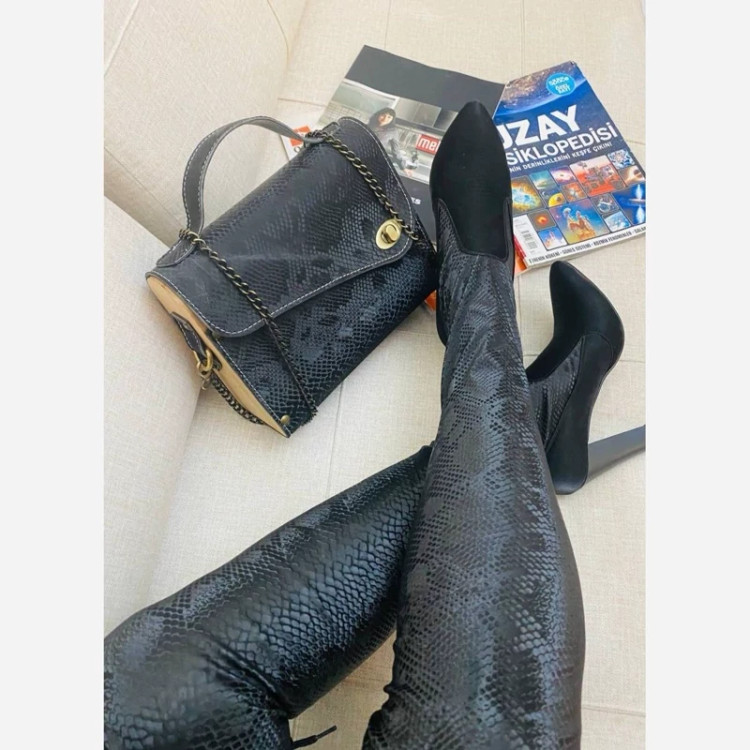 بوت جورابی پوست ماری جدید کد 650