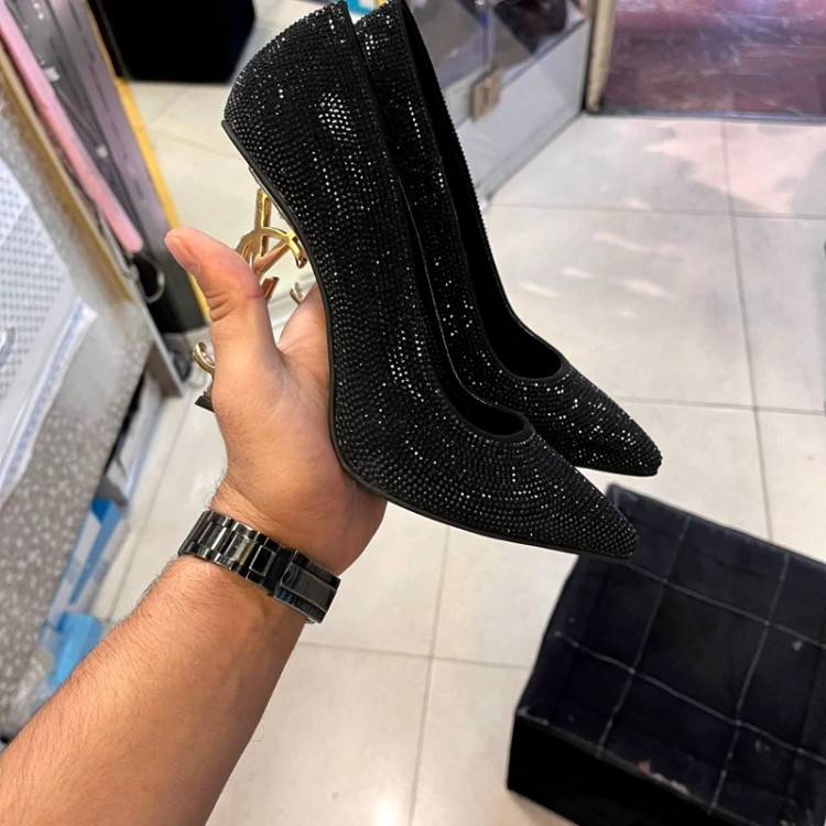 کفش وای اس ال نگینی جدیدy.s.l تا سایز41 پاشنه ده سانت