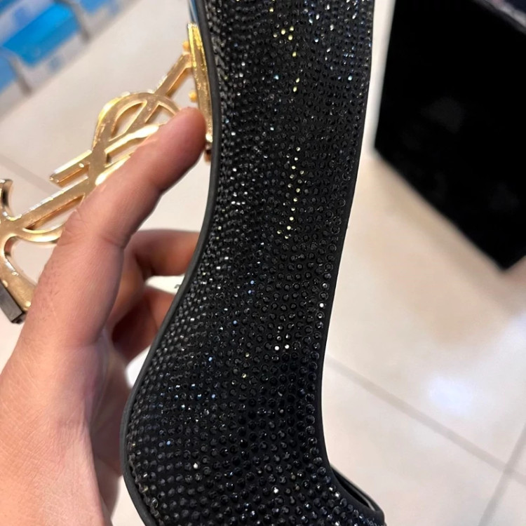 کفش وای اس ال نگینی جدیدy.s.l تا سایز41 پاشنه ده سانت