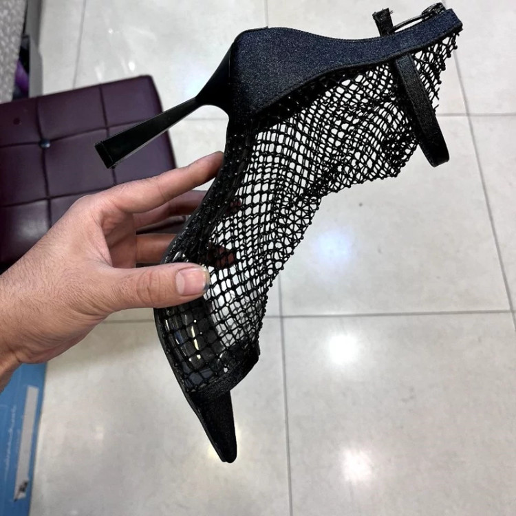 صندل توری به همراه کیف ست
