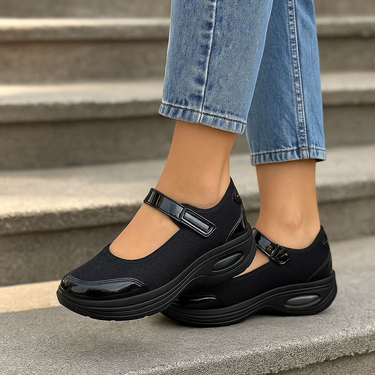 کفش چسبی راحتی 👟 راحتی یعنی همین! کفش اسپرت و طبی لژدار برای پیادهروی طولانی، استایل روزمره و حتی محل کار. هم سبکه، هم نرم، هم شیک! ✨ ✅سایزبندی:۳۷ تا۴۰ ✅رنگبندی:مشکی,سرمه ای,طوسی ✅جنس رویه: ترکیب پارچه تنفسی و ورنی ✅اندازه لژ:۵ سانت ✅✅ارسال پستی رایگان ✅ارسال با تیپاکس پس کرایه ارسال دو ساعته با پیک داخل تهران