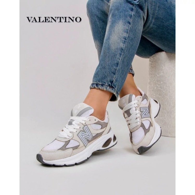 کتونی New Balance لژ 4سانت استپ دار ارسال رایگان کف بندی طبی متریال ترک شیک و راحت