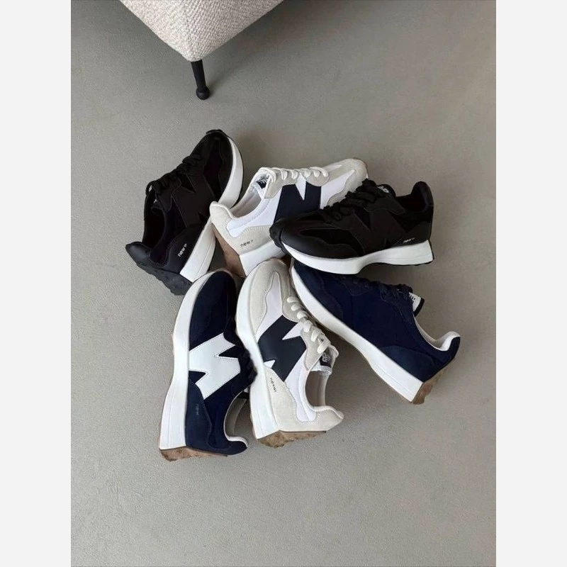 کتونی New Balance لژ 4سانت  استپ دار  کف بندی طبی متریال ترک شیک و راحت ارسال رایگان