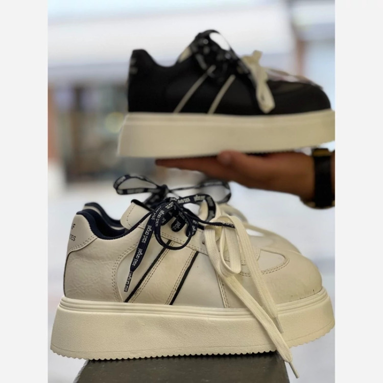 کتونی fashion بندی لژ 6 سانت زیره پیو استپ دار کف بندی طبی متریال ترک شیک و راحت